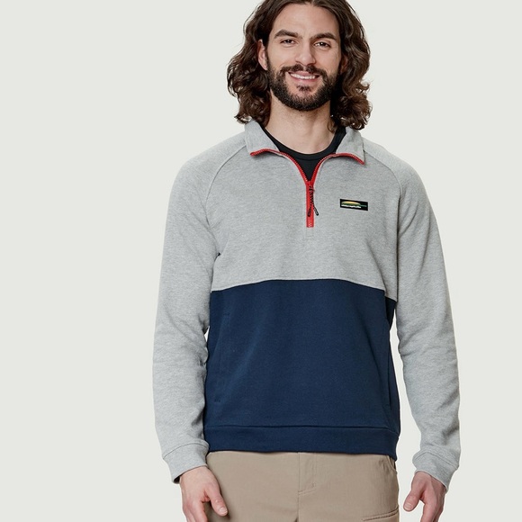 Chlorophylle-Men’s Half Zip Pullover – Colorblock – Like New – Size Small - Picture 3 of 10